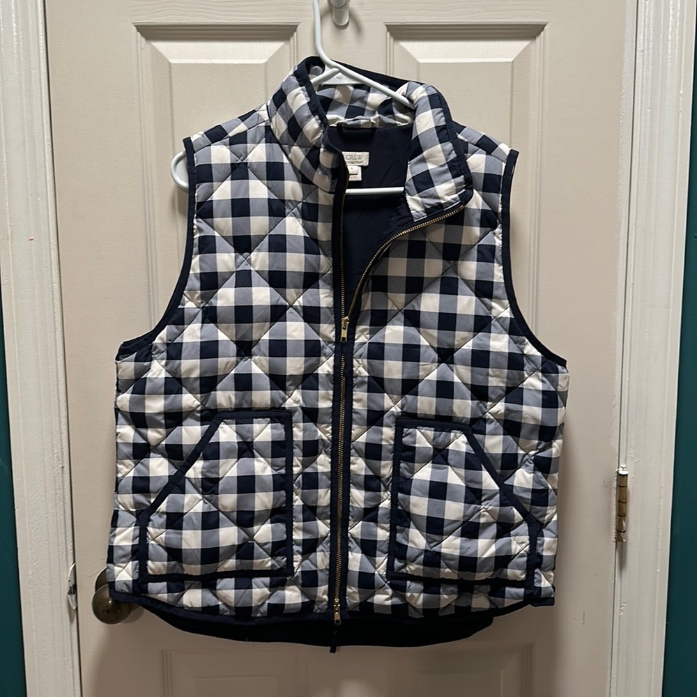 J Crew Factory checkered vest